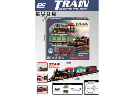 Electric Toy Train with Smoke Function – Realistic Steam Engine for Ch