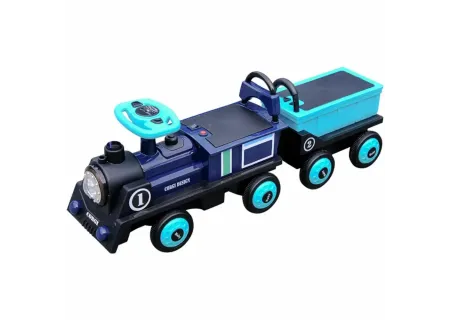 Electric Train Ride-On Toy for 2 Kids  Battery Powered - Music & Light