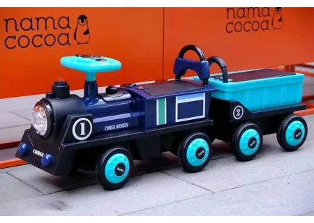 Electric Train Ride-On Toy for 2 Kids  Battery Powered - Music & Light