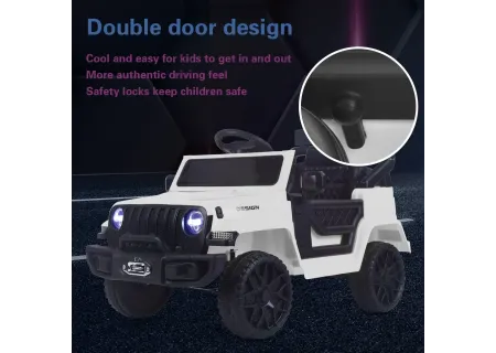 Electric Ride-On Jeep for Toddlers & Kids with Remote – 12V Battery Ca