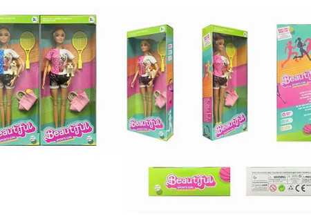 Sports Tennis Doll Toy Set