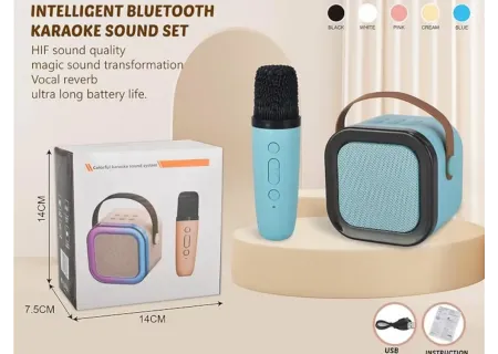 All-in-One Bluetooth Karaoke Speaker with Mic – Perfect for Parties
