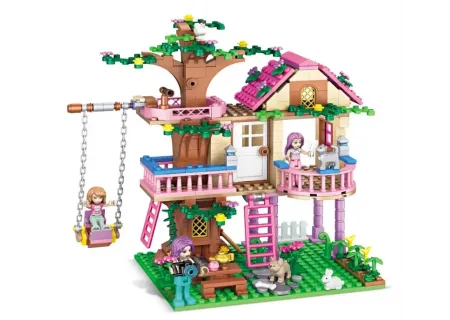 Tree House Building Blocks Set – 504 Pieces Educational Toy for Kids