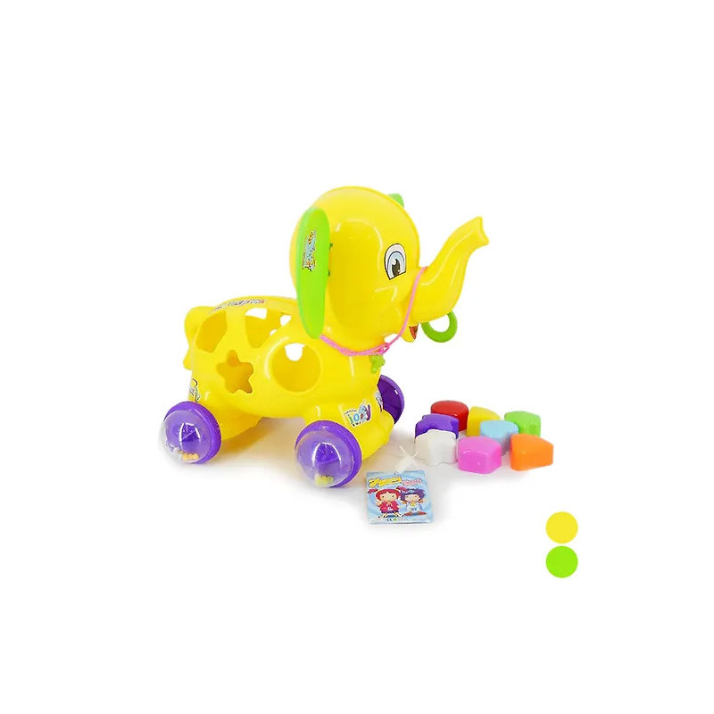 Pull Along Elephant Toy for Toddlers – Wooden Animal Toy with Wheels Pull Along Elephant Toy for Toddlers – Wooden Animal Toy with Wheels