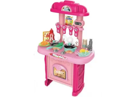 Deluxe Battery Operated Kitchen Playset  Large Size with Cooking Acces