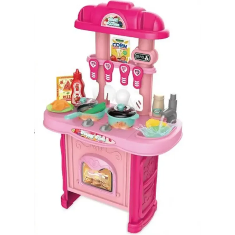 Deluxe Battery Operated Kitchen Playset Large Size with Cooking Acces Deluxe Battery Operated Kitchen Playset Large Size with Cooking Acces