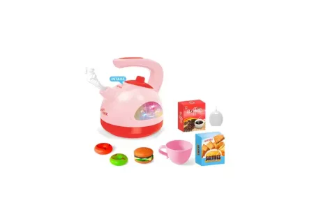 Kids Play Kettle with Realistic Steam Function – Battery Operated Toy