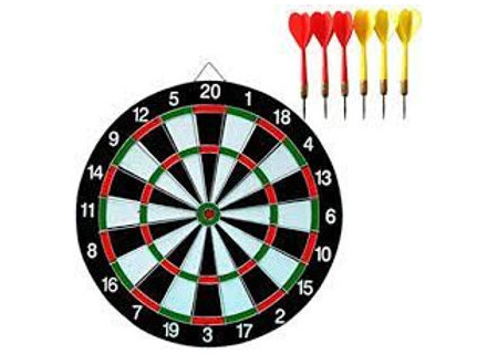 PVC Dart Board Set - 12 Inch Board with Darts