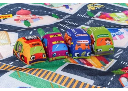 Soft Baby Vehicle Toy Set with Play Mat – Safe & Fun for Infants