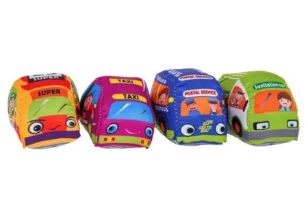 Soft Baby Vehicle Toy Set with Play Mat – Safe & Fun for Infants