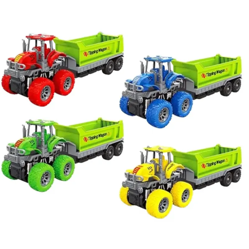Kids Monster Racing Tractor Toy with Tipping Construction Wagon Kids Monster Racing Tractor Toy with Tipping Construction Wagon