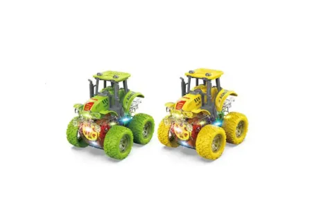 Colourful Light Up Gear Police Cars (2 Pack) - Interactive and Fun Toy