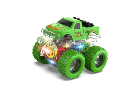 Kids’ Light-Up Gear Trucks – Colourful 2-Pack Toy Vehicles