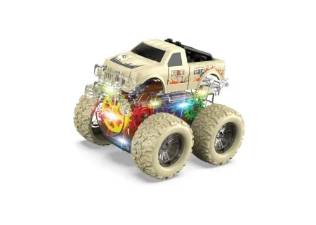 Kids’ Light-Up Gear Trucks – Colourful 2-Pack Toy Vehicles