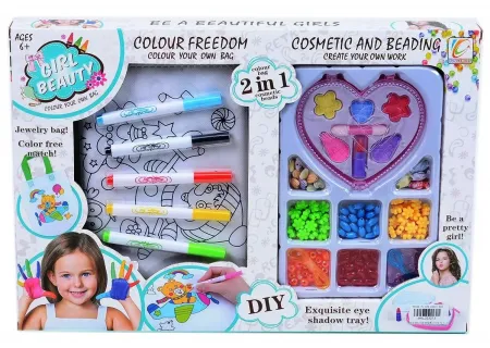 Beads and Makeup Toy Set