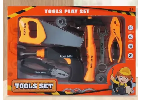 Children’s Orange Tool Kit – Realistic Toy Tools for Role Play