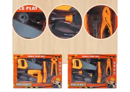 Children’s Orange Tool Kit – Realistic Toy Tools for Role Play