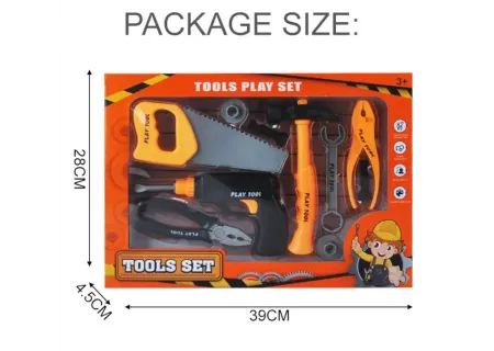 Children’s Orange Tool Kit – Realistic Toy Tools for Role Play