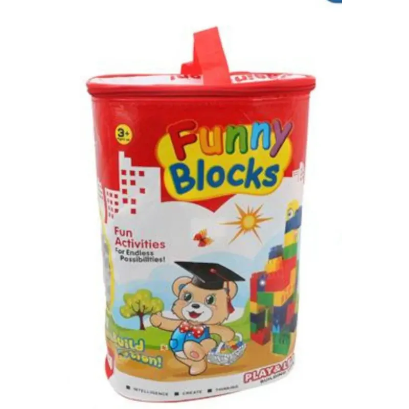 Funny Blocks Toy Set (166 Pieces) – Portable Bag for Easy Storage Funny Blocks Toy Set (166 Pieces) – Portable Bag for Easy Storage