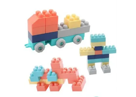 Funny Blocks Toy Set (166 Pieces) – Portable Bag for Easy Storage