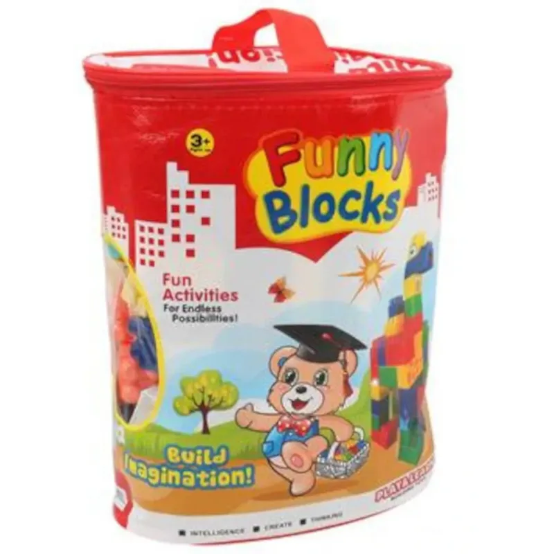 110 Piece Building Blocks Set in Storage Bag – 26cm 110 Piece Building Blocks Set in Storage Bag – 26cm