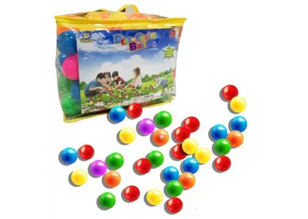 Plastic Play Balls 100 Pack – 6.5cm Ball Pit Balls for Toddlers & Kids