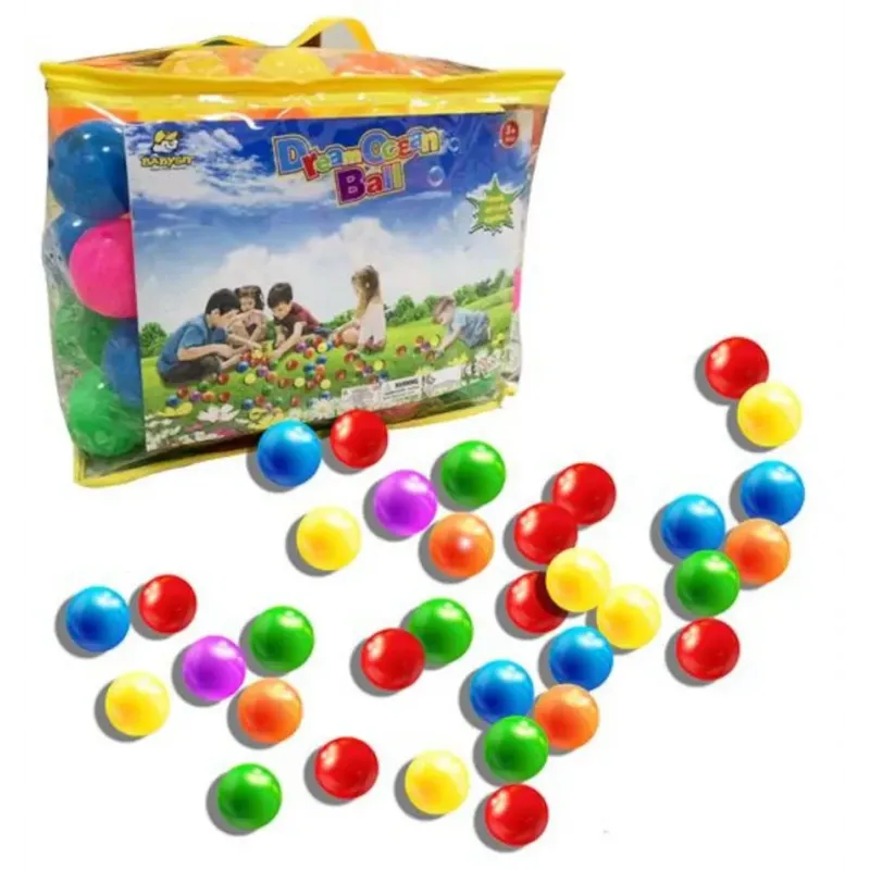 Plastic Play Balls 100 Pack – 6.5cm Ball Pit Balls for Toddlers & Kids Plastic Play Balls 100 Pack – 6.5cm Ball Pit Balls for Toddlers & Kids