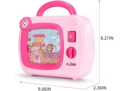 Kids Wind-Up Music TV Toy – Assorted Colors & Soothing Melodies"