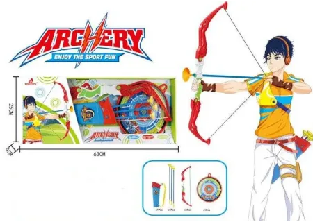Toy Archery Set with Target – Safe Bow and Arrow for Kids Outdoor Fun