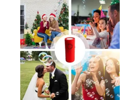 Rechargeable Bubble Machine with Light Show