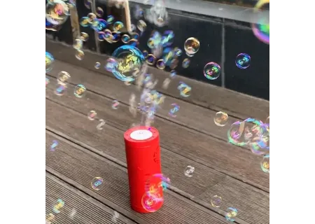 Rechargeable Bubble Machine with Light Show