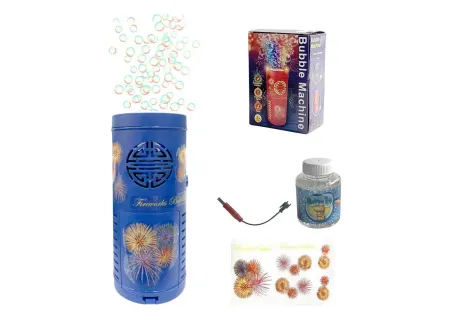 Rechargeable Bubble Machine with Light Show