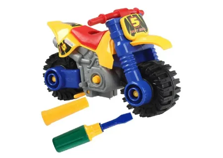 PBH 20cm Off-Road Ravel Motorcycle – DIY Self-Assemble Toy Bike