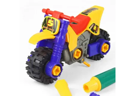 PBH 20cm Off-Road Ravel Motorcycle – DIY Self-Assemble Toy Bike