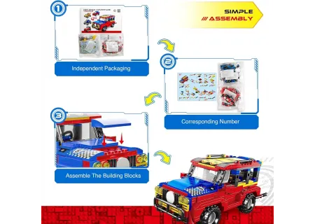 Come Alive Vehicle Blocks – Educational Building Toys for Children