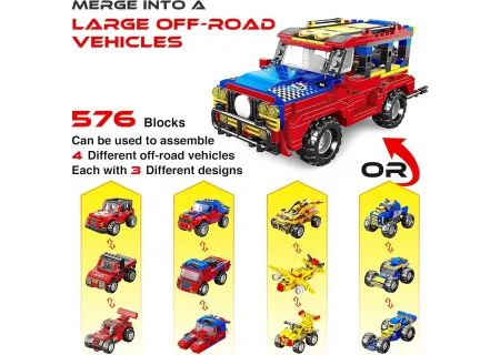 Come Alive Vehicle Blocks – Educational Building Toys for Children