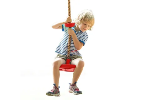 Durable Plastic Disc Tree Swing with Climbing Rope for Kids – Outdoor