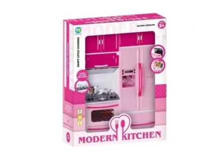Kids Modern Play Kitchen Set – Realistic Cooking Toy for Imaginative P
