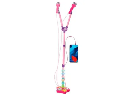 Kids Karaoke Microphone with Stand & USB – Music Toy for Singing & Fun