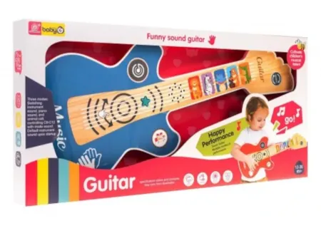 Electric Toy Guitar for Kids – Battery Operated with Sound Effects