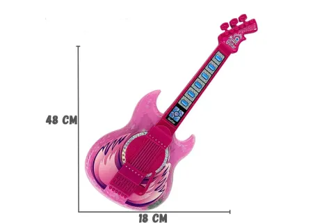 Battery Operated Toy Guitar for Kids – Musical Play Instrument