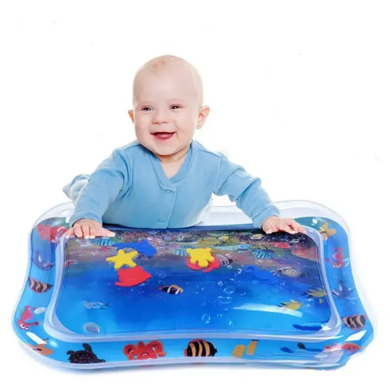 Inflatable Water Play Mat for Babies – Sensory Tummy Time Pad Inflatable Water Play Mat for Babies – Sensory Tummy Time Pad