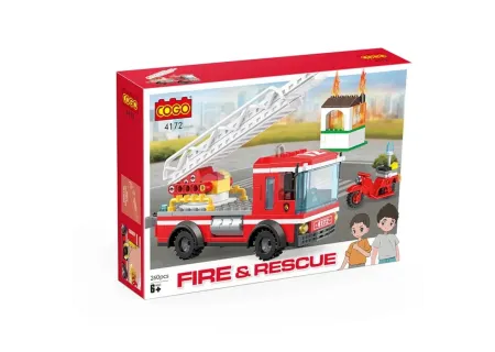 260 Piece Cogo Fire Truck - Educational Building Toy