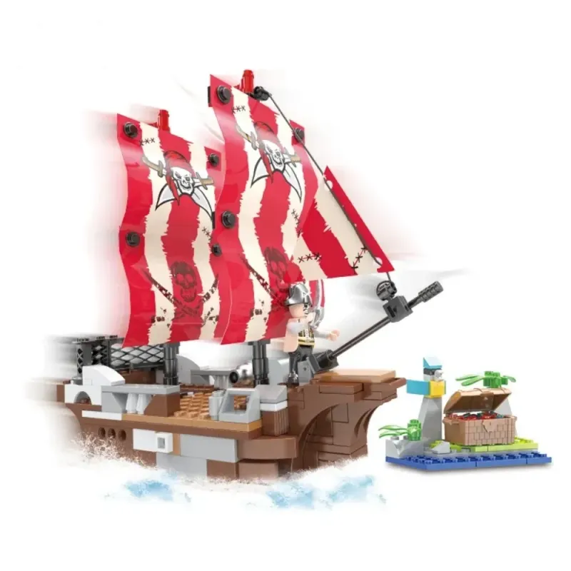 Cogo 3-in-1 Pirate Ship Building Blocks Set – 260 Pieces Construction Cogo 3-in-1 Pirate Ship Building Blocks Set – 260 Pieces Construction