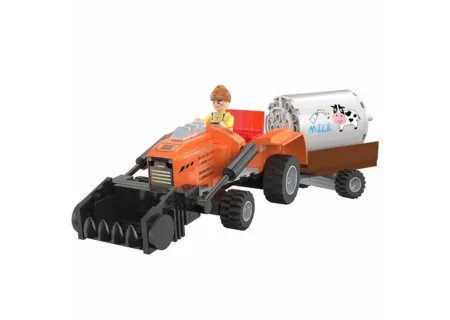 Cogo Farm Tractor Toy Set – 262 Piece Building Blocks for Boys & Girls