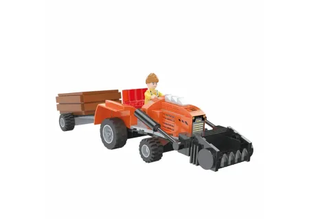Cogo Farm Tractor Toy Set – 262 Piece Building Blocks for Boys & Girls