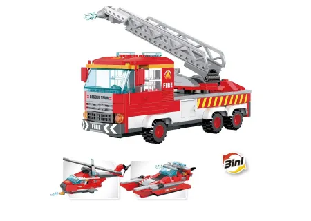 Cogo 3-in-1 Fire Rescue Blocks Set – 249pcs Building Toy for Kids