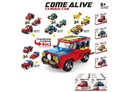 Come Alive Vehicle Blocks – Educational Building Toys for Children