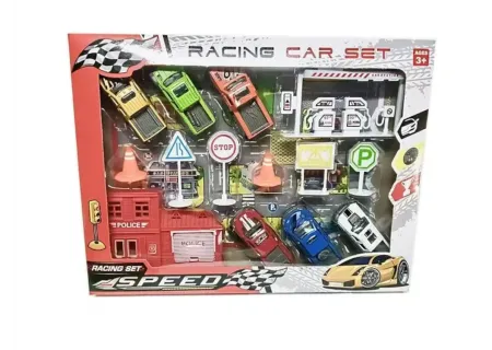 Die-Cast Speed Alloy Racing Cars & Accessories – Toy Set for Kids