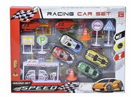 Die-Cast Speed Alloy Racing Cars & Accessories – Toy Set for Kids